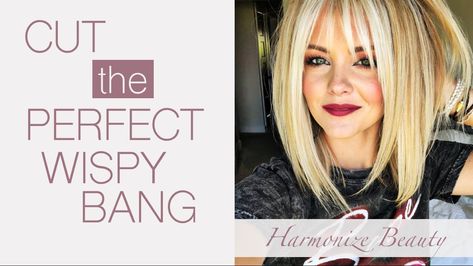 Bangs Tutorial, Side Bangs Hairstyles, How To Cut Your Own Hair, How To Cut Bangs, Boring Hair, Hair Bangs, Wispy Bangs, How To Style Bangs, Haircuts With Bangs