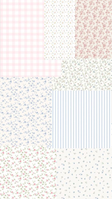 Patchwork 💗💝 Loveshackfancy Aesthetic Wallpaper, Aesthetic Wallpaper Journal, Cute Presentation Backgrounds, Wallpaper Iphone Floral, Phone Wallpaper Collage, Patchwork Background, Patchwork Wallpaper, Galerie Wallpaper, Collage Pattern