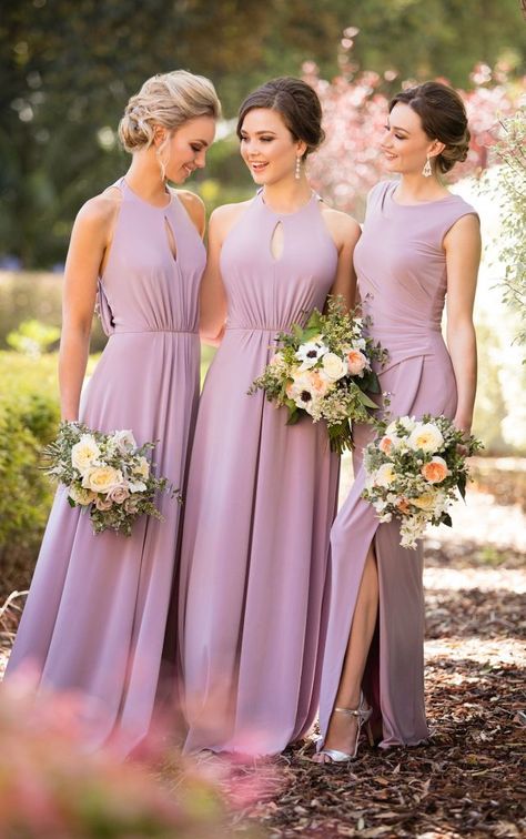 Wedding Inspiration in the form of the color lavender. Purple Chiffon Bridesmaid Dress, Sorella Vita Bridesmaid Dresses, Bridesmaid Dresses 2017, Lavender Bridesmaid, Bridesmaid Dresses 2018, Lavender Bridesmaid Dresses, Bridesmaid Dress Collection, Bridesmaids Dress Inspiration, Purple Dresses