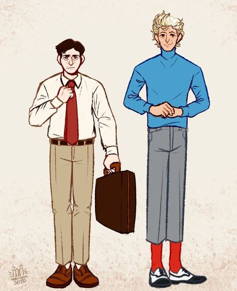 Cloud Cuckoo Land Fanart, Linus Baker And Arthur Parnassus, Arthur Parnassus Fanart, Linus X Arthur, Arthur And Linus Fanart, Arthur Parnassus, House On The Cerulean Sea Fanart, The House In The Cerulean Sea Talia, The House In The Cerulean Sea Linus And Arthur