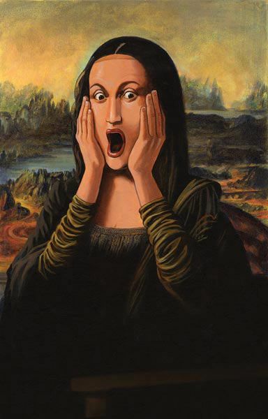 Home-Alone Mona Le Cri Munch, Scream Parody, Mona Lisa Parody, Mona Lisa Smile, Le Cri, Famous Artwork, Art Parody, American Gothic, Deviant Art