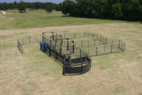 Priefert Manufacturing | Solid Sweep Corral System for 100 Head Cattle Working Pens, Cattle Gate, Cattle Facility, Cattle Corrals, Livestock Fence, Cattle Barn, Cow Shed, Cattle Panels, Homesteading Diy