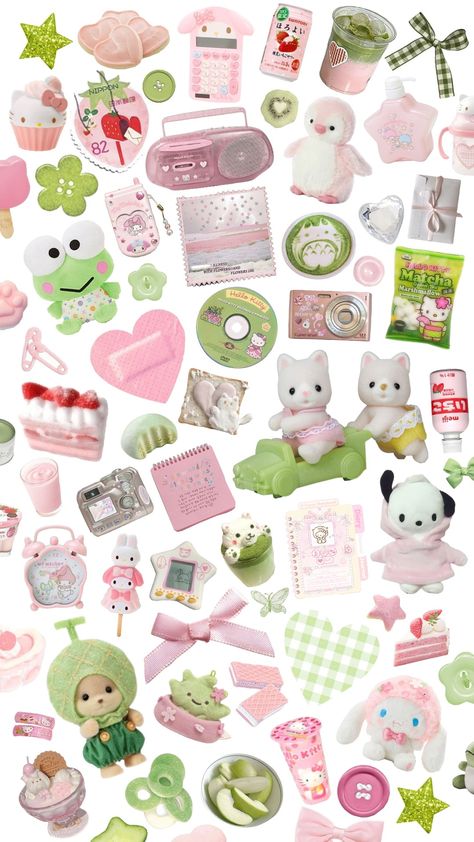 #sanriocore #sanrioaesthetic #cute Pink And Green Wallpaper, Hello Kitty Printables, Custom Ipad, Scrapbook Printing, Snoopy Wallpaper, Iphone Case Stickers, Scrapbook Stickers Printable, Printable Scrapbook Paper, Hello Kitty Pictures