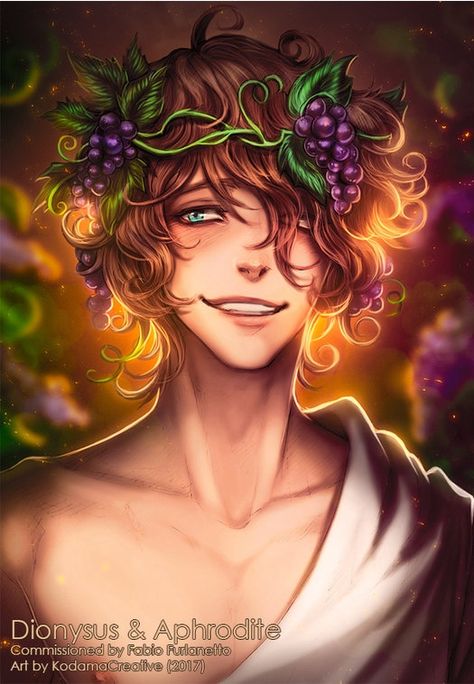 Dionysus Art, Dionysus God, Son Of Zeus, Greek Mythology Gods, Greek Gods And Goddesses, Greek And Roman Mythology, Greek Mythology Art, Lore Olympus, Hades And Persephone