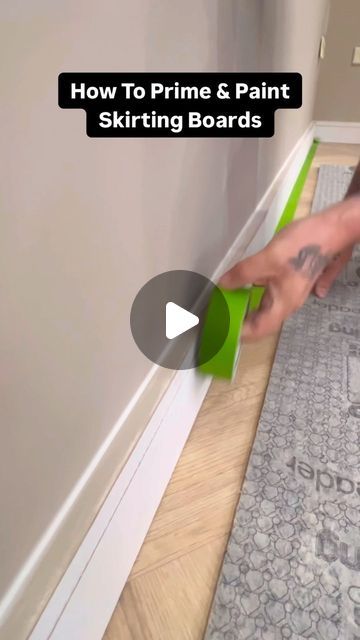 The Home Improvements Channel UK on Instagram: "How To Paint & Prime Skirting Boards With Paint Warrior   #how #howto #homeimprovement #doityourself #diy #paint #painting #asmr #asmrsounds #reels   Did you enjoy watching this video ?" Wall And Skirting Colours, Painted Skirting Boards Colour Door Frames, Door And Skirting Colour, Diy Skirting Boards, Skirting Paint Ideas, Wall Skirting Ideas Paint Colors, How To Paint Skirting Boards, Skirting Board Ideas Colour, Paint Skirting Boards