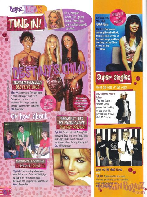 2000 Magazine Cover, Fashion Article Layout, Y2k Magazine Spread, Gaming Magazine Layout, 2000s Magazine Layout, Early 2000s Magazine, 90s Magazine Aesthetic, Bratz Magazine, Y2k Moodboard