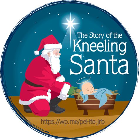 Santa At The Manger, Santa Kneeling At Manger, Santa And Baby Jesus, Role Play Eyfs, Santa And Jesus, Baby Jesus Pictures, Christmas Nativity Images, Ward Activities, Baby Jesus In Manger