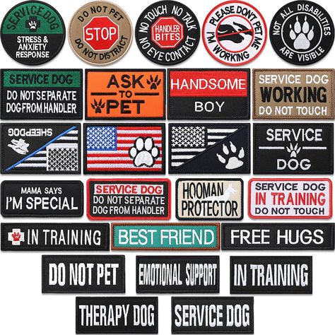 Puppy Guide, Embroidery Dog, Psychiatric Service Dog, Service Dog Patches, Tactical Dog Harness, Patches Embroidery, Vest Patches, Dogs Stuff, Service Dog Vests