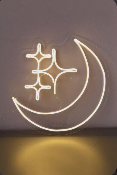 Moon Neon Light, Neon Light Wall Decor, Road Scholar, Calm Bedroom, Neon Light Wall, Light Wall Decor, Neon Moon, Neon Decor, Light Up Signs