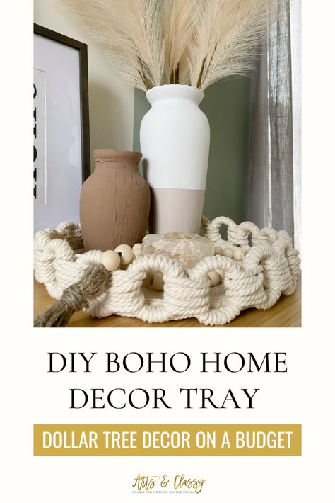 How to Easily Create Chic DIY Boho Decor From Dollar Tree – Arts and Classy Diy Home Decor On A Budget Easy, Boho Diy Wall Decor, Dollar Tree Boho Diy, Boho Diy Decor, Boho Basket Decor, Boho Chic Decor Diy, Boho Decor Diy, Boho Living Room Inspiration, Spec House