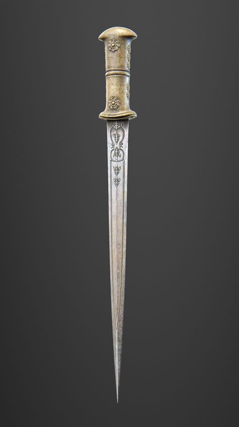 ArtStation - Dagger Medieval Dagger, Medieval Fantasy, Romeo And Juliet, Zbrush, Good Time, Painter