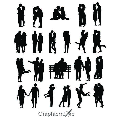 Lovers Silhouettes Design Free Vector File Download |  tattoo design couple love Man Woman Silhouette Art, Man And Woman Hugging Drawing, Silhouette Of Couple Kissing, Romantic Couple Silhouette, Couple Hugging Silhouette Drawing, Man Woman Silhouette, People Kissing Silhouette, Couple Silhouette Art Love, Intimate Silhouette