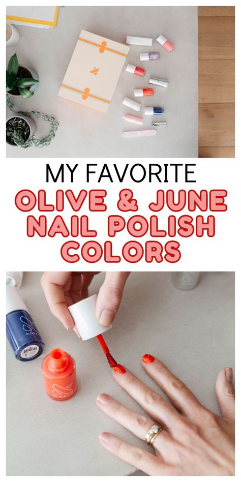 nail polish Olive and June Olive June Nail Art, Olive And June Quick Dry, Olive June Nail Polish, Olive And June Manicure Ideas, Olive And June Colors, Olive & June Nails, Olive And June Nail Polish Colors, Olive And June Nail Ideas, Olive And June Nails