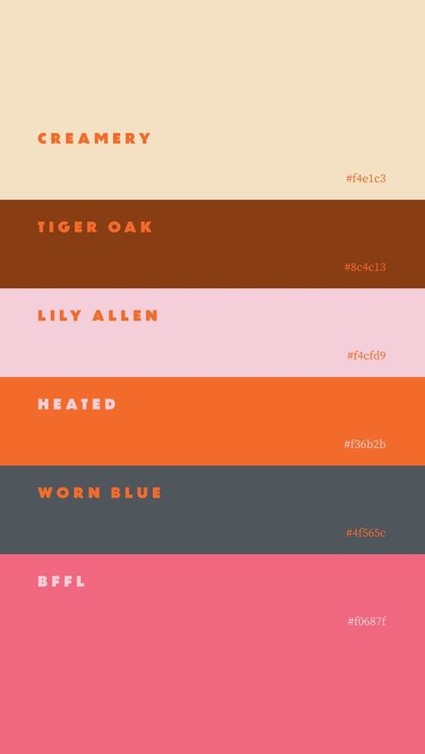 Hex Color, Retro Color Palette, Hex Color Palette, Brand Color Palette, Color Palate, Color Palette Design, Design Innovation, Hex Colors, Color Inspo