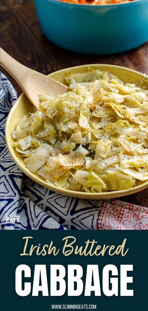 Best Steamed Cabbage Recipe, English Cabbage Recipes, Irish Fried Cabbage, Cabbage Beans Recipe, Cabbage For St Patricks Day, St Patricks Day Cabbage And Potatoes, Cabbage St Patricks Day, Irish Cabbage Recipes St Patrick, Cabbage Entree Recipes