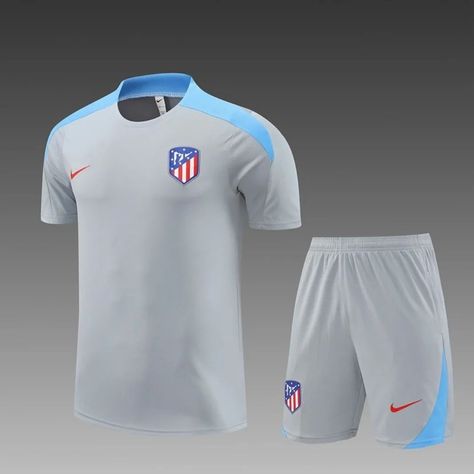 Atletico Madrid Kits Football Training Kit, Training Suit, Training Kit, Soccer Kits, Football Training, Soccer Training, Soccer Football, Soccer Jerseys, Short Set