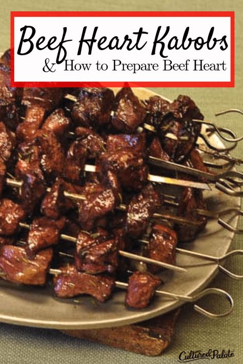 Cooking Beef Heart, Smoked Beef Heart Recipes, How To Cook Beef Heart, Beef Organ Recipes, Cow Heart Recipes, Pig Heart Recipe, Organ Recipes, Oregon Recipes, Beef Heart Recipe