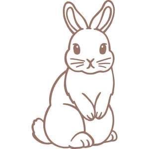 Drawing Ideas Easy Bunny, Rabbit Drawing Easy, Easy Bunny Drawing, Draw Bunny, Chalkboard Doodles, Dibujo Simple, Rabbit Drawing, 타이포그래피 포스터 디자인, Bunny Drawing