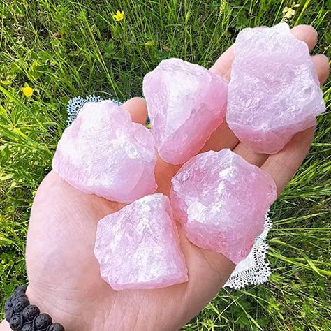 Rose Quartz Healing, Healing Gemstones, Magical Stones, Raw Rose Quartz, Raw Crystals, Moon Gifts, Pink Gem, Rare Crystal, Rough Crystal