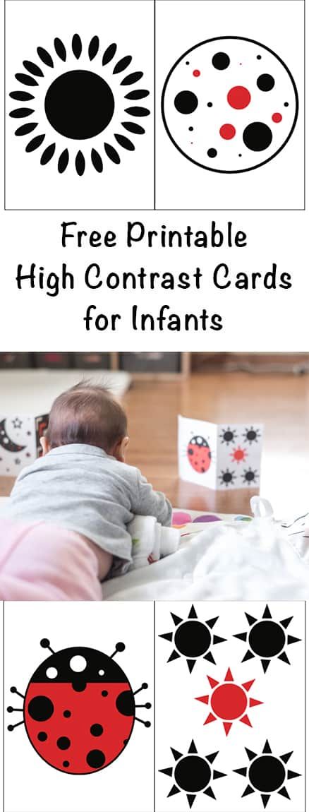 Grab these free printable high contrast cards and high contrast nursery art printables for infants! Printable High Contrast Cards, High Contrast Cards, Baby Art Activities, Baby Flash Cards, Baby Printables, Baby Activities, Printable Nursery Art