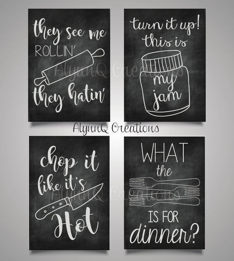 Chalkboard Art Kitchen, Kitchen Blackboard, Chalkboard Kitchen, Chalkboard Art Quotes, Chalkboard Doodles, Herbalife Shake Recipes, Funny Kitchen Signs, Kitchen Chalkboard, Chalkboard Printables