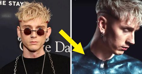 MGK Shared Shocking Behind-The-Scenes Footage Of His Blackout Tattoo That Will Make Your Skin Crawl Mgk Nose Piercing, Mgk Tattoos, Blackout Tattoo, Physical Change, Nose Piercing, Behind The Scenes, Your Skin, The Day, Make Your