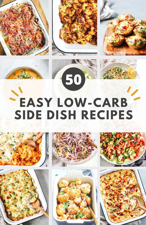 Low Carb Side Dish Recipes, Healthy Bbq Side Dishes, Meatloaf Side Dishes, Low Calorie Sides, Low Calorie Side Dishes, Side Dishes For Fish, Low Carb Side Dish, Low Carb Side, Bbq Side Dishes