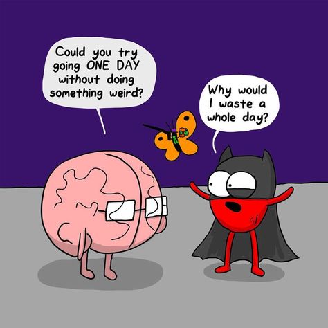 Cartoonist Nick Seluk runs a webcomic called Awkward Yeti. Many of his comics focus on the perpetual struggles between our hearts and our brains. See some highlights below, and follow Awkward Yeti on Facebook for more… Follow Awkward Yeti on Facebook Akward Yeti, Heart And Brain Comic, Heart Vs Brain, Awkward Yeti, The Awkward Yeti, 4 Panel Life, Heart And Brain, Brain And Heart, Funny Cartoons