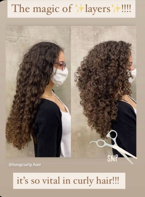 Fest Smink, Long Curly Haircuts, Natural Curly Hair Cuts, Layered Curly Hair, Curly Hair Photos, Haircuts For Curly Hair, Hairdos For Curly Hair, Curly Hair Inspiration, Curly Hair With Bangs