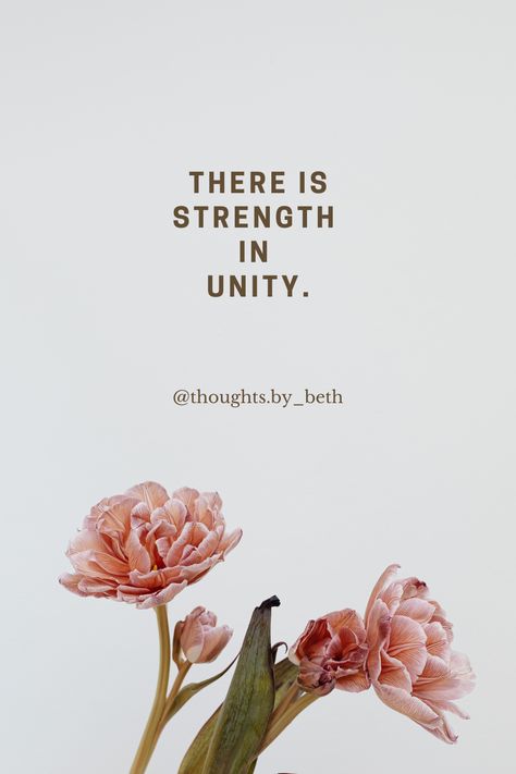 Discover the power of togetherness with this inspiring quote: 'There is strength in unity.' Perfect for motivation, team building, and community spirit. #inspirationalquotes #unity #motivation #teamwork Inspiring Teamwork Quotes Motivation, Unity Quotes Spiritual, Building Community Quotes, Community Quotes Inspirational, Unity Quote, Unity Quotes, Community Quotes, Team Unity, Team Quotes