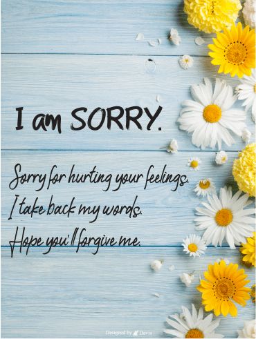 Sorry Lines For Best Friend, Sorry Cards For Best Friend Handmade, Sorry Card For Best Friend, Sorry Greeting Cards, Sorry Letter, Sorry Lyrics, Crafts Bookmarks, Sorry Card, Apology Cards