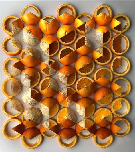 Adam Hillman, Bd Design, Geometric Artists, Cut Orange, Fruit Arrangements, Orange You Glad, Design Milk, Secret Obsession, Precision Cut