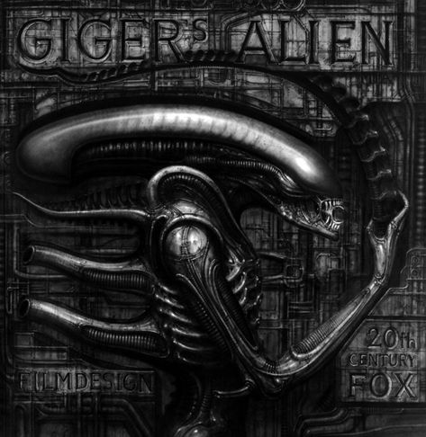 Hr Giger Alien, Hr Giger Art, Giger Alien, Giger Art, H.r. Giger, Alien 1979, Art Alien, 70s Sci Fi Art, Arte Alien