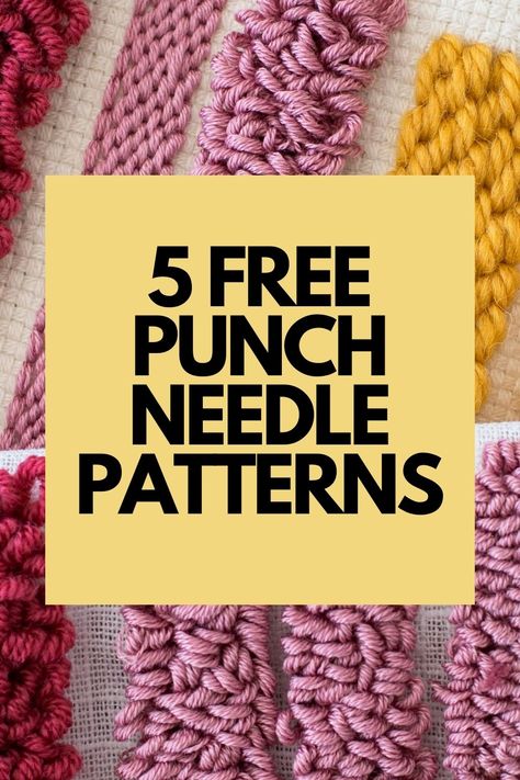 Punch Needle Thread, Punch Needle Guide, Punch Stitch Ideas, Russian Punch Needle Embroidery, Tufted Rug Pattern, Punch Rug Patterns, Yarn Punch Needle Patterns, Punch Needle Stitches Types, Needle Punching Patterns