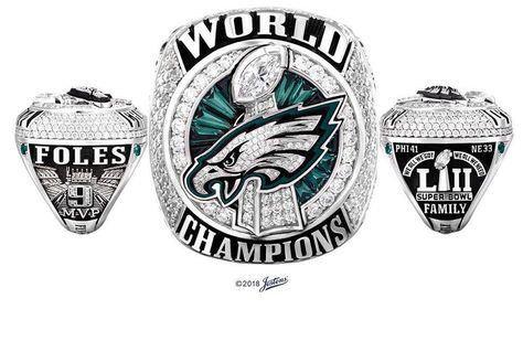 Philadelphia Eagles Colors, Super Bowl Rings, Eagles Super Bowl, Philadelphia Eagles Fans, Philadelphia Eagles Football, Fly Eagles Fly, Eagles Fans, Eagles Football, Championship Rings