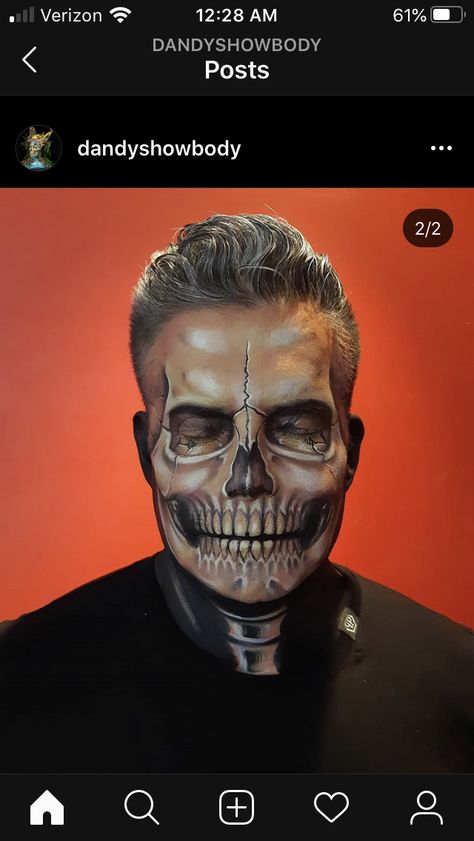 Skull Face Makeup Halloween, Skull Face Makeup Men Easy, Skeleton Makeup Realistic, Simple Skeleton Makeup Men, Day Of The Dead Makeup For Men, Make Up Catrin, Mens Skull Makeup, Men Skull Makeup, Skull Face Makeup Men