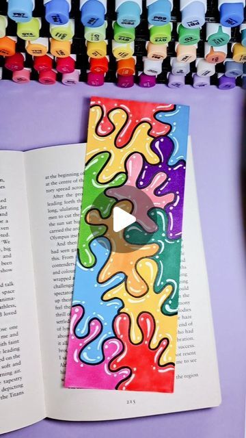 Bookmark Drawing, Bookmarks To Make, Easy Bookmarks, Bookmark For Kids, Line Lesson, Homemade Bookmarks, School Kids Crafts, Bookmark Ideas, Coloring Bookmarks