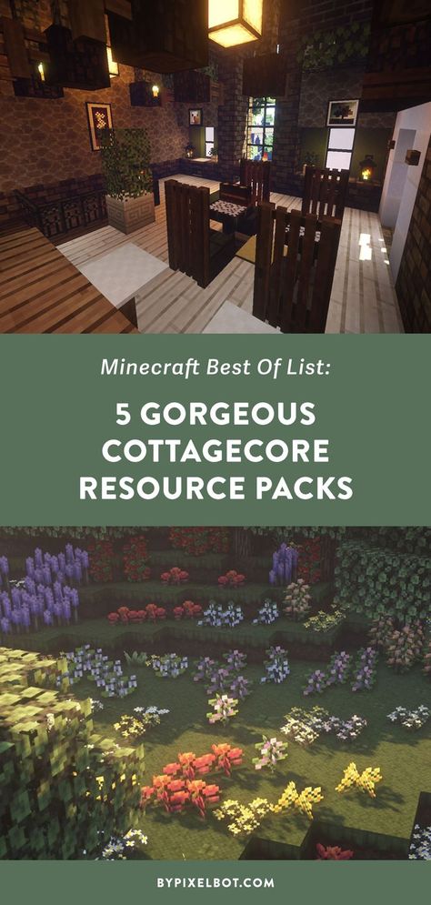 5 Gorgeous Cottagecore Minecraft Resource Packs You Need to Try Minecraft Cottagecore Cow Farm, Cottagecore Minecraft Builds No Mods, Resource Pack Minecraft Aesthetic, Minecraft Cottagecore Decoration, Cottage Core Texture Pack Minecraft, Minecraft Cute Resource Packs, Minecraft Stairs Ideas Cottagecore, Minecraft To Do, Minecraft Cit Pack