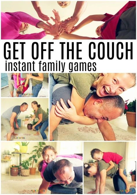 INSTANT 5 FAMILY INDOOR GAMES! No preparation and can be played with small or big groups of people! Remember, there is nothing better than spontaneous family fun!  #FamilyFun #SpontaneousGamesForFamily #NoPrepGamesForFamily #ActivitiesForKids #IndoorGamesIdeas #LivingroomGamesForFamily #FunForKids #GamesForFamily Family Games That Require Nothing, Games To Play With 5 People, Family Reunion Activities, Family Games Indoor, Family Games To Play, Games Indoor, Get Off The Couch, Mommy Ideas, Gathering Ideas