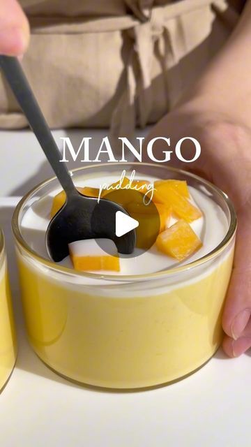 Mango Pudding Recipe, Gelatin Powder, Almond Tart, Ripe Mango, Mango Pudding, Custard Pudding, Coconut Pudding, Sweet Dish, Coconut Custard