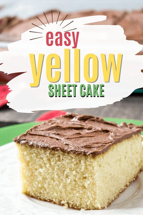 Yellow Cake Recipe Divas Can Cook, Sheet Cake Yellow, Simple Yellow Cake Recipe, Moist Yellow Cake Recipe From Scratch, Yellow Sheet Cake Recipe, Homemade Yellow Cake Recipe, Simple Yellow Cake, Yellow Sheet Cake, Homemade Yellow Cake