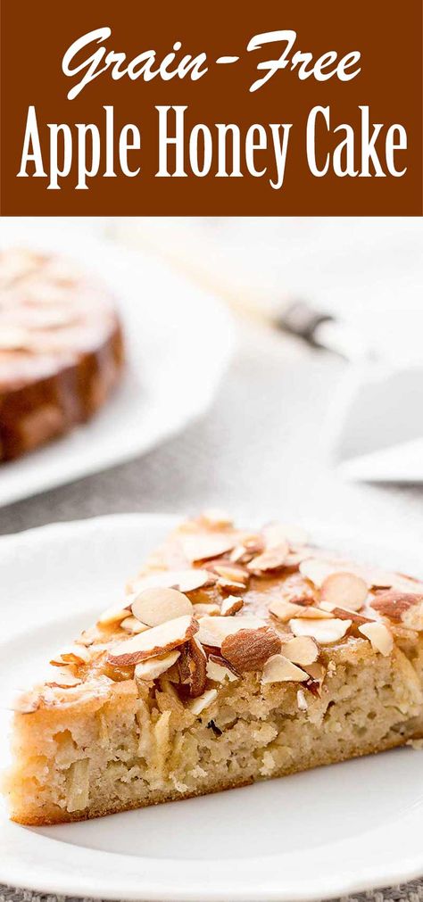 Apple Honey Cake, Flour Desserts, Honey Cake Recipe, Apple Honey, Dairy Free Cake, Almond Flour Recipes, Whip It, Honey Cake, Gf Desserts