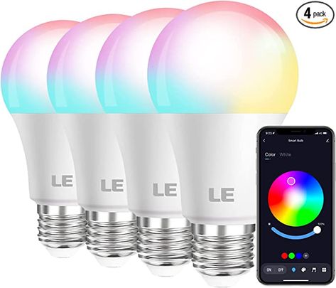 Led Light Bulb Bedroom, Led Lightbulbs, Bed Inspo, Glitter Lamp, Color Changing Light Bulb, Colored Light Bulbs, Light Panels, Christmas Light Displays, Smart Bulbs