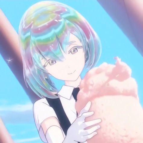 Houseki No Kuni, Anime, Blue, Black