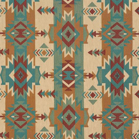 i9600-06 - Charlotte Fabrics Southwestern Upholstery Fabric, Southwest Fabric, Southwestern Fabric, Kovi Fabrics, Designer Upholstery Fabric, Southwestern Design, Throw Pillow Styling, Fabric Ottoman, Tapestry Fabric