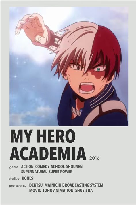 My hero academia minimalist anime poster My Hero Academy, Anime Wall Prints !!, Anime Suggestions, Film Posters Minimalist, Hxh Characters, Poster Anime, Anime Printables, Anime Watch, Anime Titles