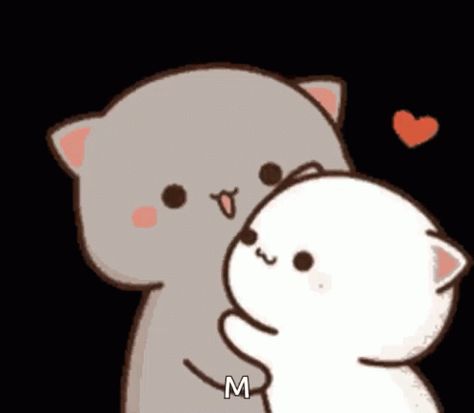 Love Cute GIF - Love Cute Kitty - Discover & Share GIFs Mochi Mochi Peach Cat Gif, Mochi Peach Cat Gif, Mochi Peach Cat, Good Morning Honey, Peach Cat, Kitty Kisses, Kiss Gif, Good Morning Love Gif, Cute Hug