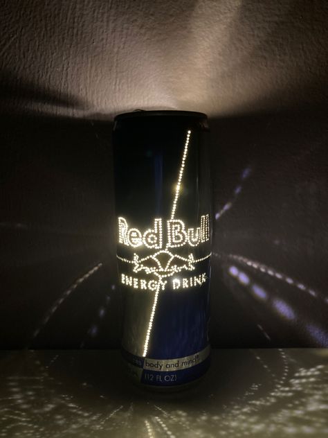 Redbull Can Room Decor, Redbull Can Diy, Red Bull Can Crafts, Redbull Can Art, Mother Energy Drink, Red Bull Aesthetic, Red Bull Drinks, Monster Crafts, Creative Birthday Gifts