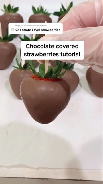 Dipped Tampa on Instagram: "Chocolate Covered Strawberries Tutorial 🍓 Supplies: - Fresh Strawberries (make sure no bruising or soft spots) - Ghirardelli Chocolate wafers - Tooth Picks - Parchment paper Instructions: - Make sure to start with fresh berries! No bruises or soft spots - Wash them and dry them well, this is important. Make sure no moisture is left on the berry - Let your berries sit at room temp for 30 minutes. Cold berries will cause your chocolate to crack - Melt your chocolat Chocolate Covered Strawberries Supplies, Dry Strawberries, Dipped Tampa, Dipped Strawberries Recipe, Valentine Chocolate Covered Strawberries, Valentine Sweets, Strawberry Recipe, Valentine Strawberries, حلويات عربية