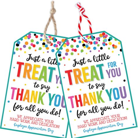 PRICES MAY VARY. Quantity - With a total of 30 gift tags, you'll have more than enough to tag all your holiday gifts, ensuring no one is left out.These employee appreciation gift tags add your appreciationto your employee in holiday presents, making them stand out from the rest. Each Tag is Approximately 6.35x9.52cm/2.5x3.75" and each tag includes string. Premium Quality - Made of thick cardstock and be useful when you send a parcel, present, souvenir or decorate.Good substitute of gift labels a Employee Appreciation Treat Bags, Thank You Gifts For Staff Employee Appreciation, Hr Appreciation Ideas, Custodial Appreciation Gifts, Bank Teller Appreciation Week Gift Ideas, Employees Appreciation Ideas, Co Worker Appreciation Ideas, Ece Appreciation Gift Ideas, Support Staff Appreciation Ideas